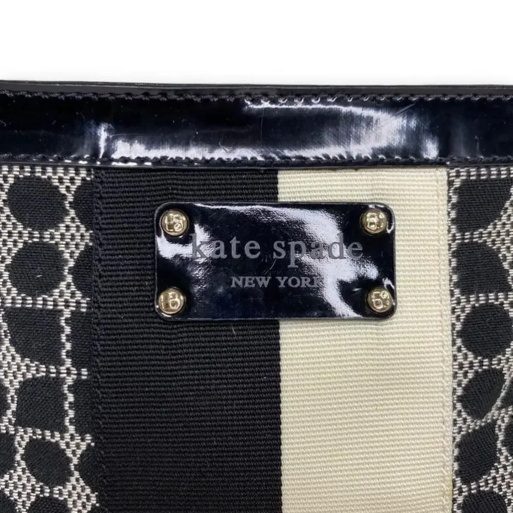 Kate Spade -Black/Cream Geometric Crossbody